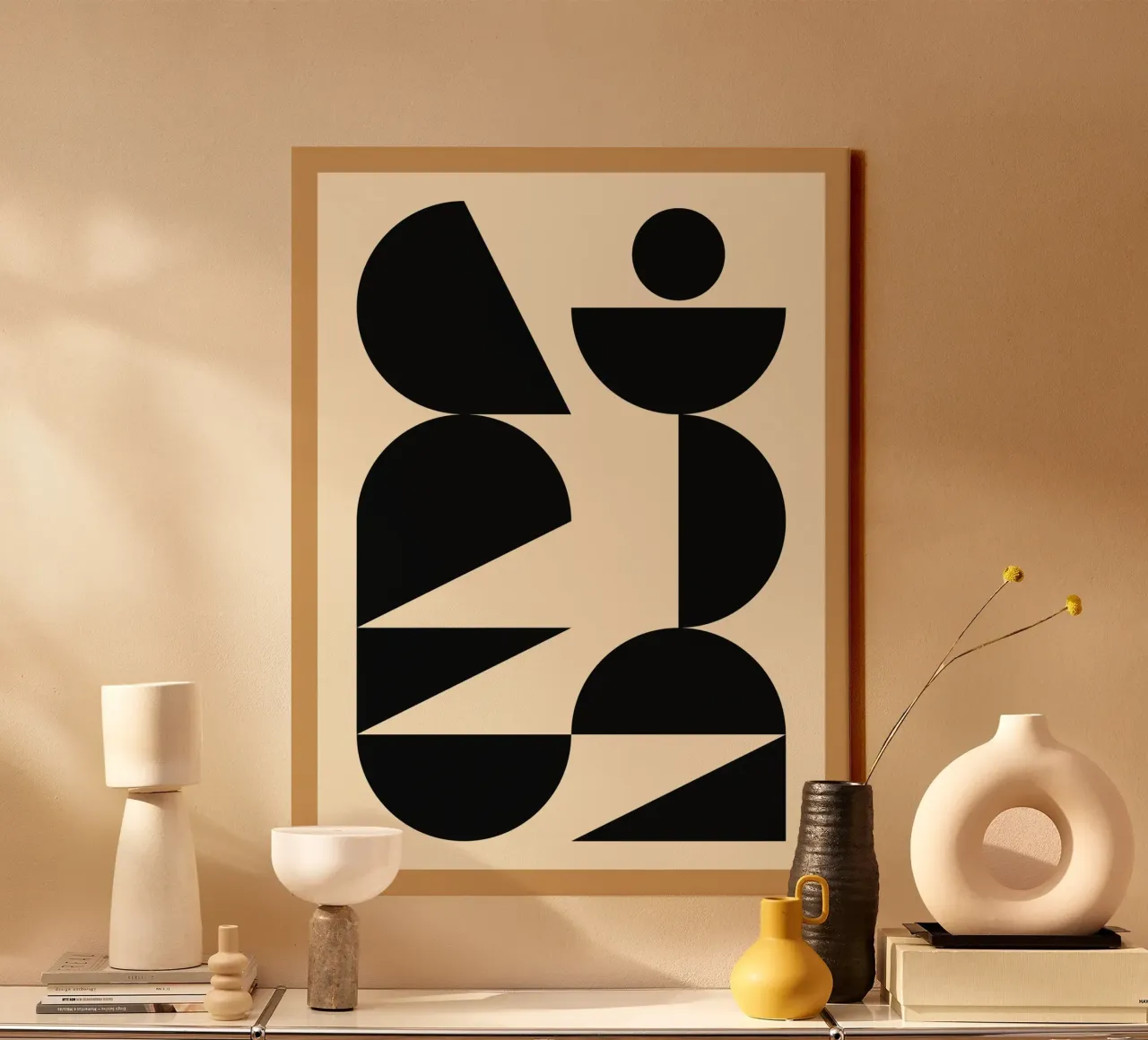 Modern geometric shapes 47 canvas by Gaite