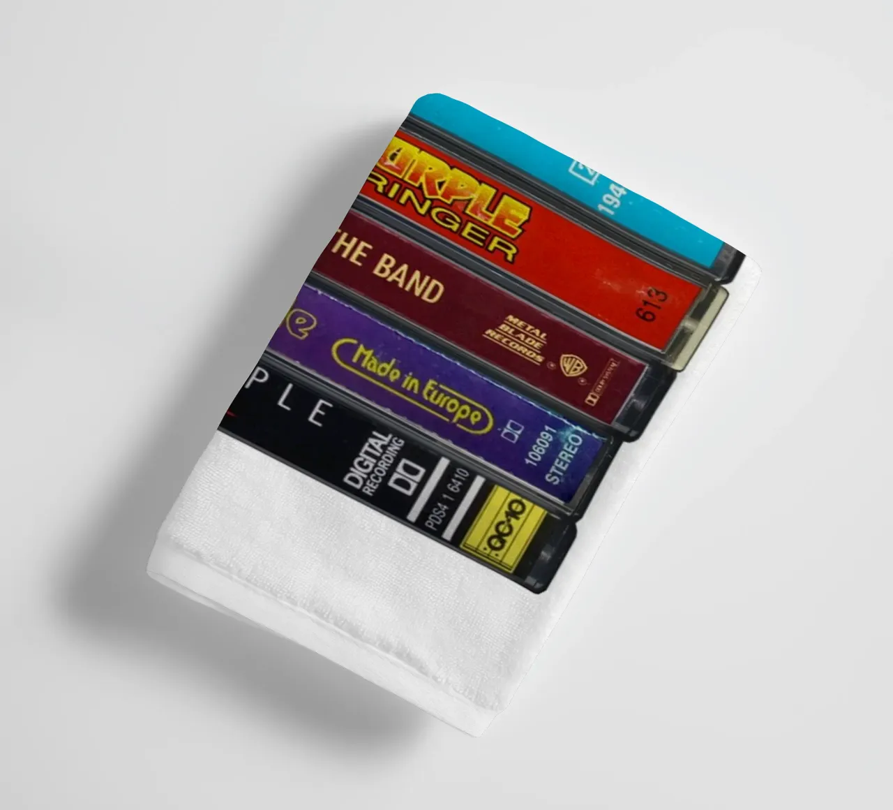 Deep Purple - Collected Albums - Music Cassette Print serviette de bain de MrMustardPrints