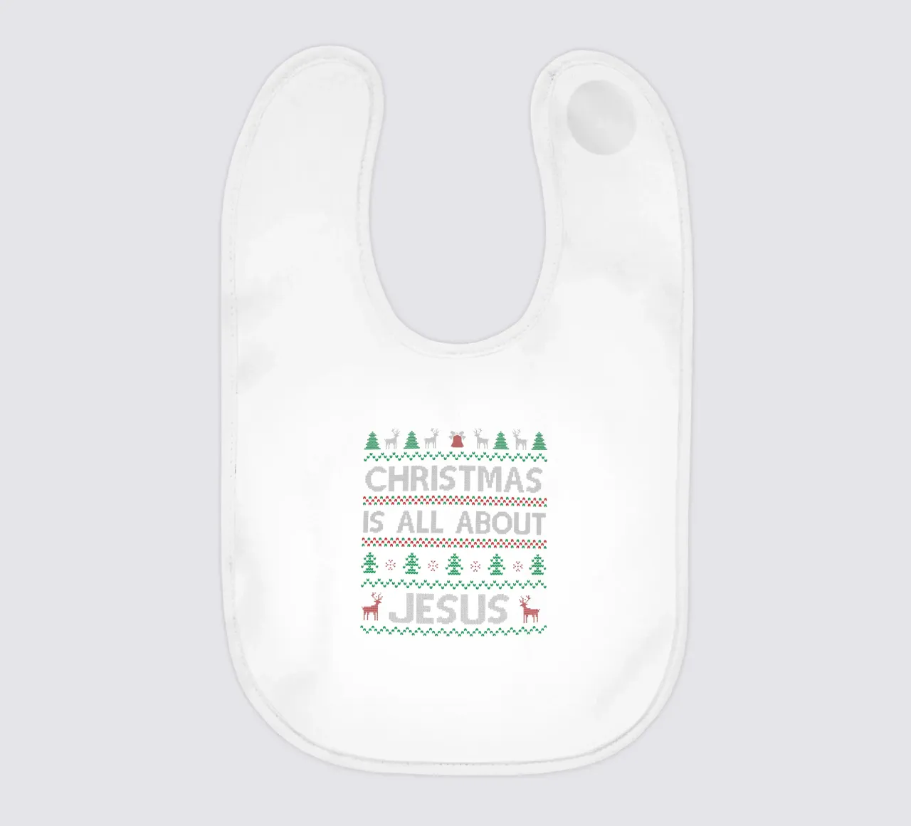 Christmas is all about Jesus bavaglino da edsonramosart
