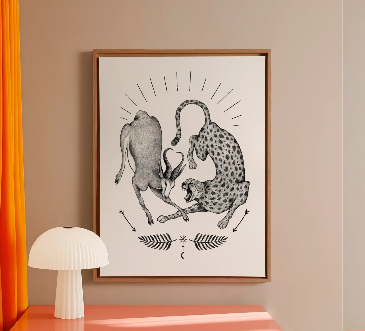 Hunting Season - Gear Up for Adventure canvas met Baklijst van mikekoubou