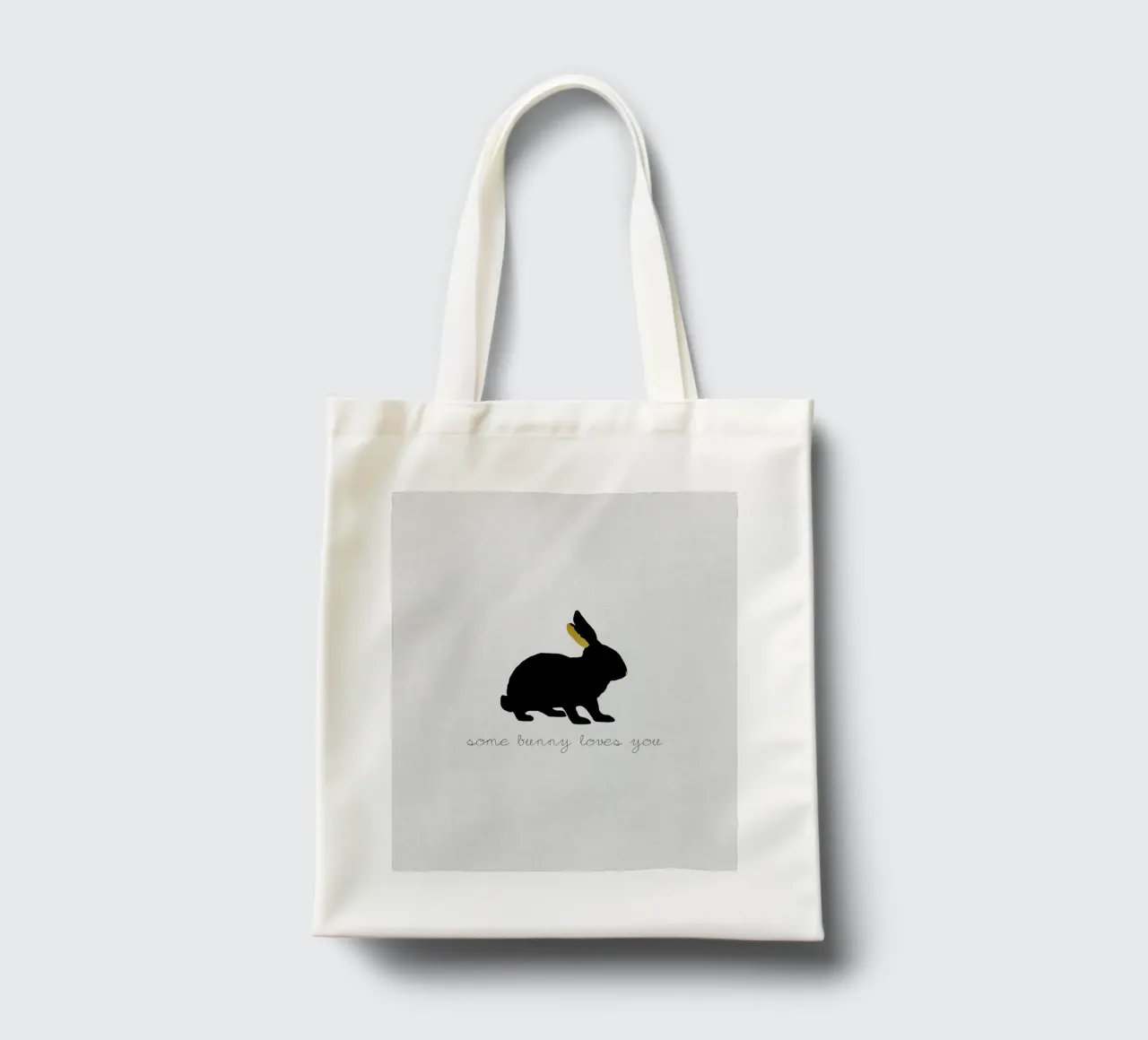 Un coniglietto ti ama borsa in juta da Orara Studio