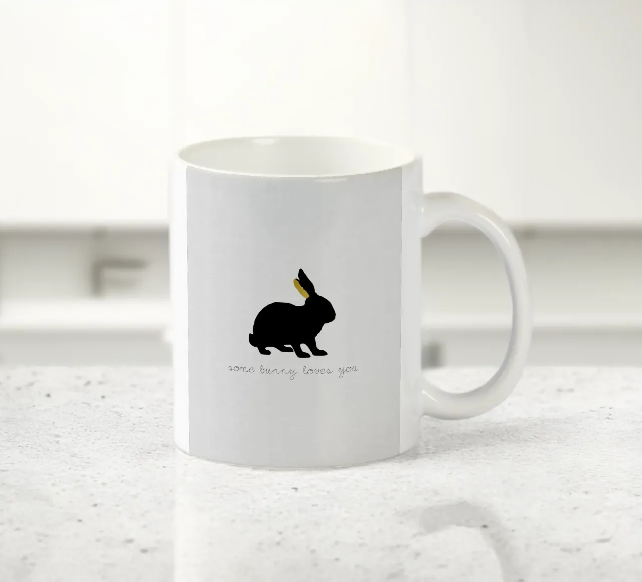 Un coniglietto ti ama tazza in ceramica da Orara Studio