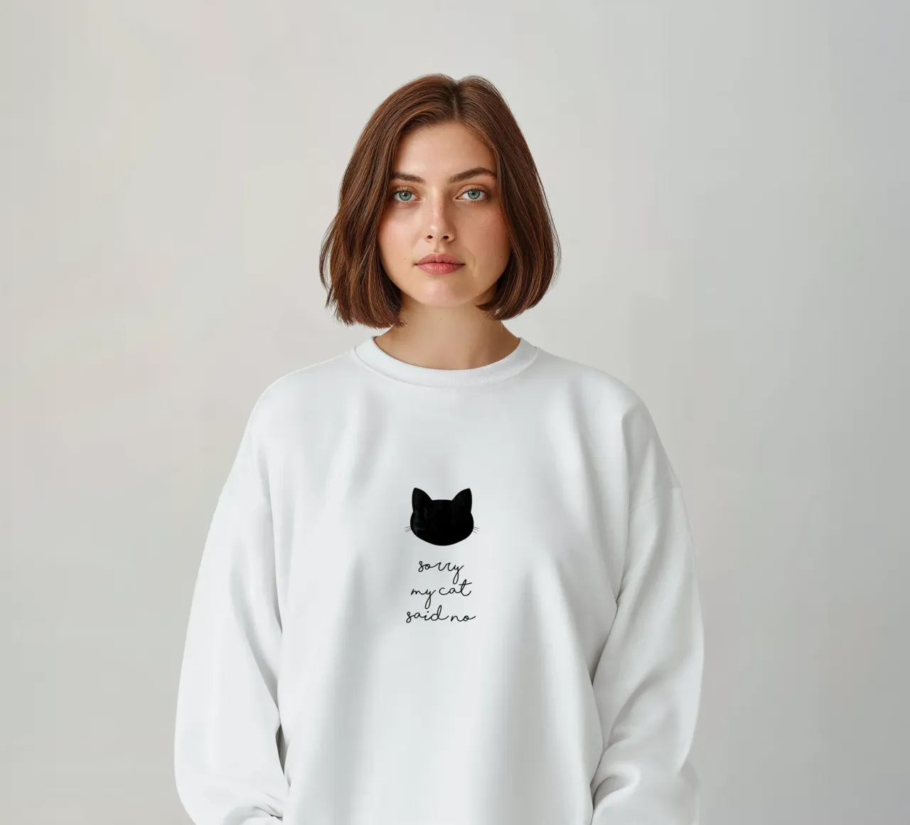 Lo siento, mi gato dijo que no sudadera de Orara Studio