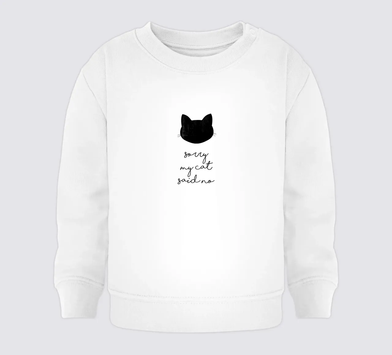 Mi dispiace che il mio gatto abbia detto no felpa neonato da Orara Studio