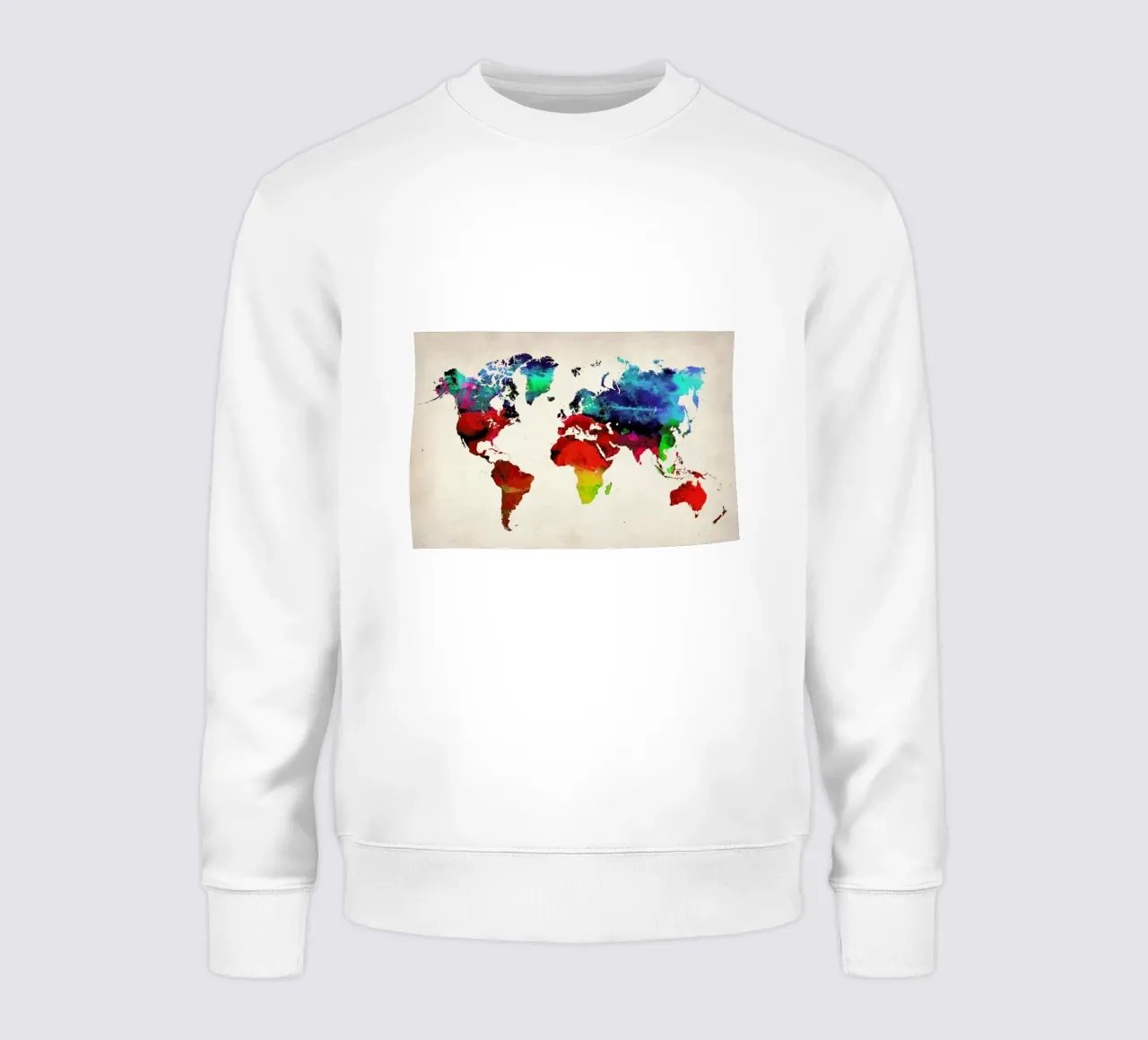 World Map Sweatshirt von Naxart