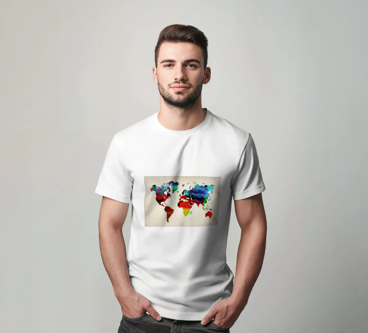World Map t-shirt da Naxart