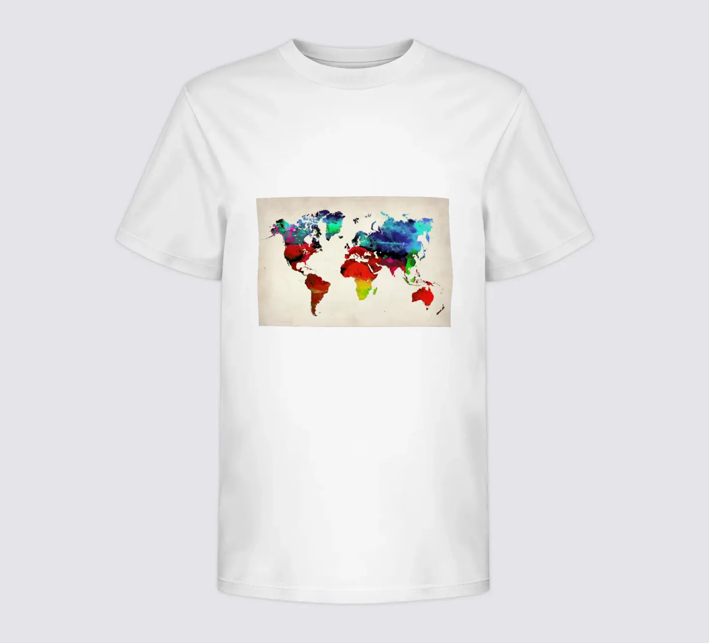 World Map kinder t-shirt van Naxart