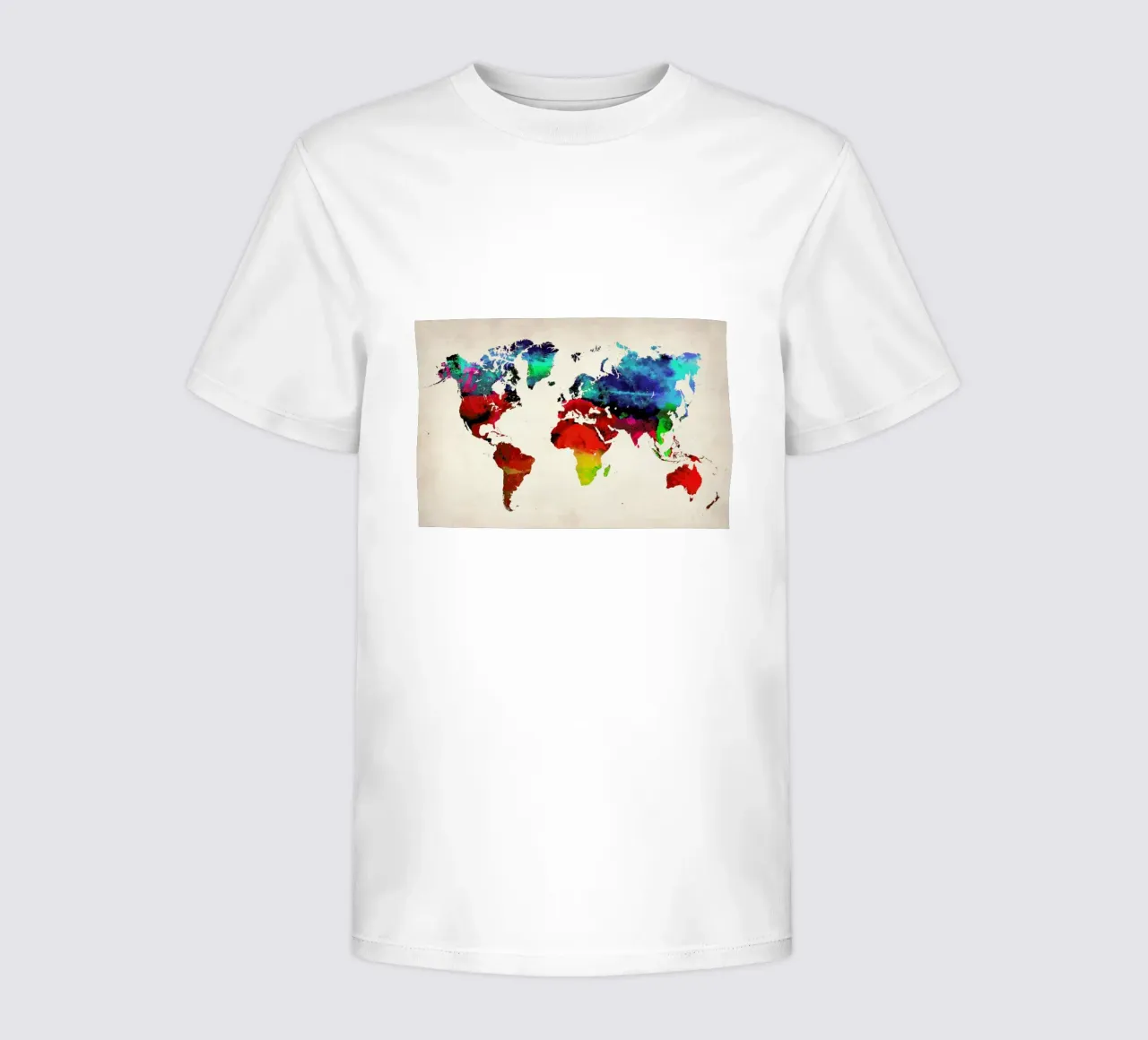 World Map kinder t-shirt van Naxart