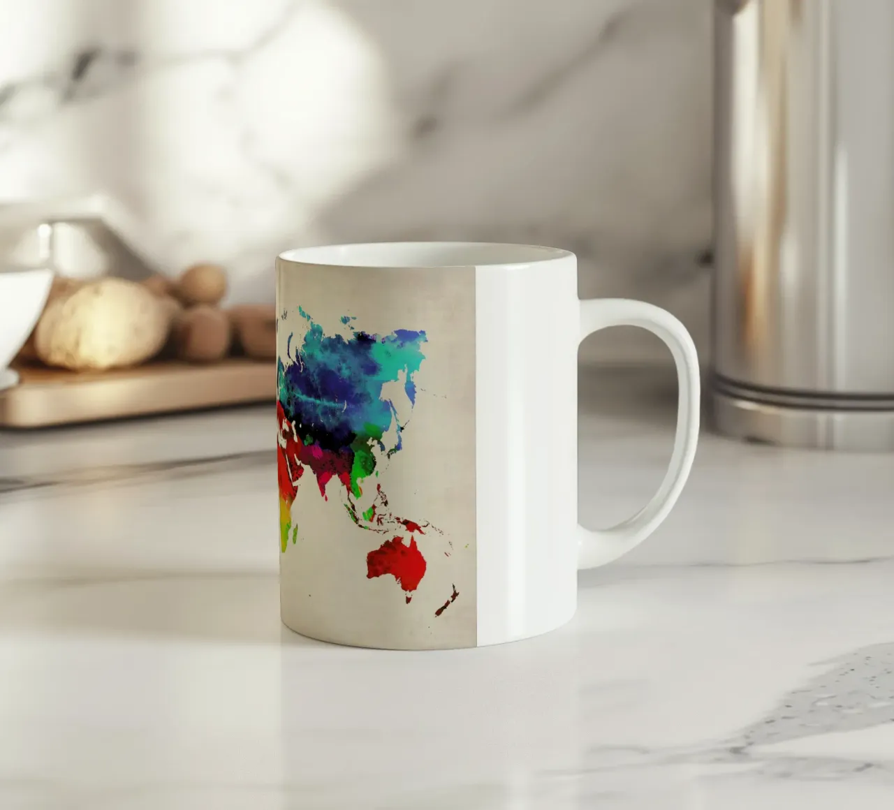 World Map keramische mok van Naxart