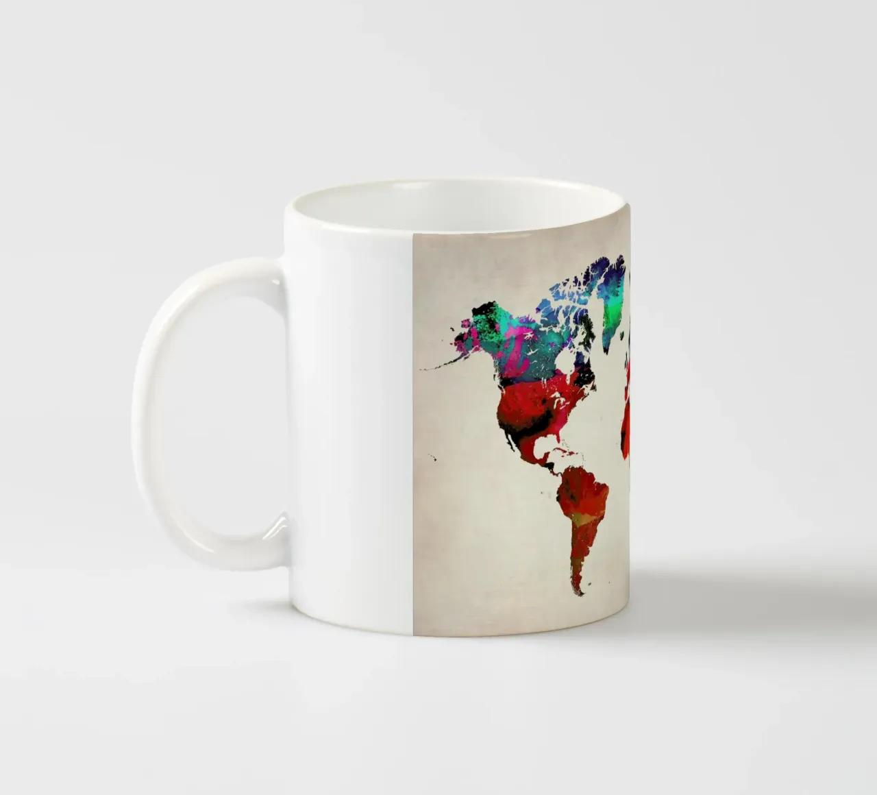 World Map keramische mok van Naxart