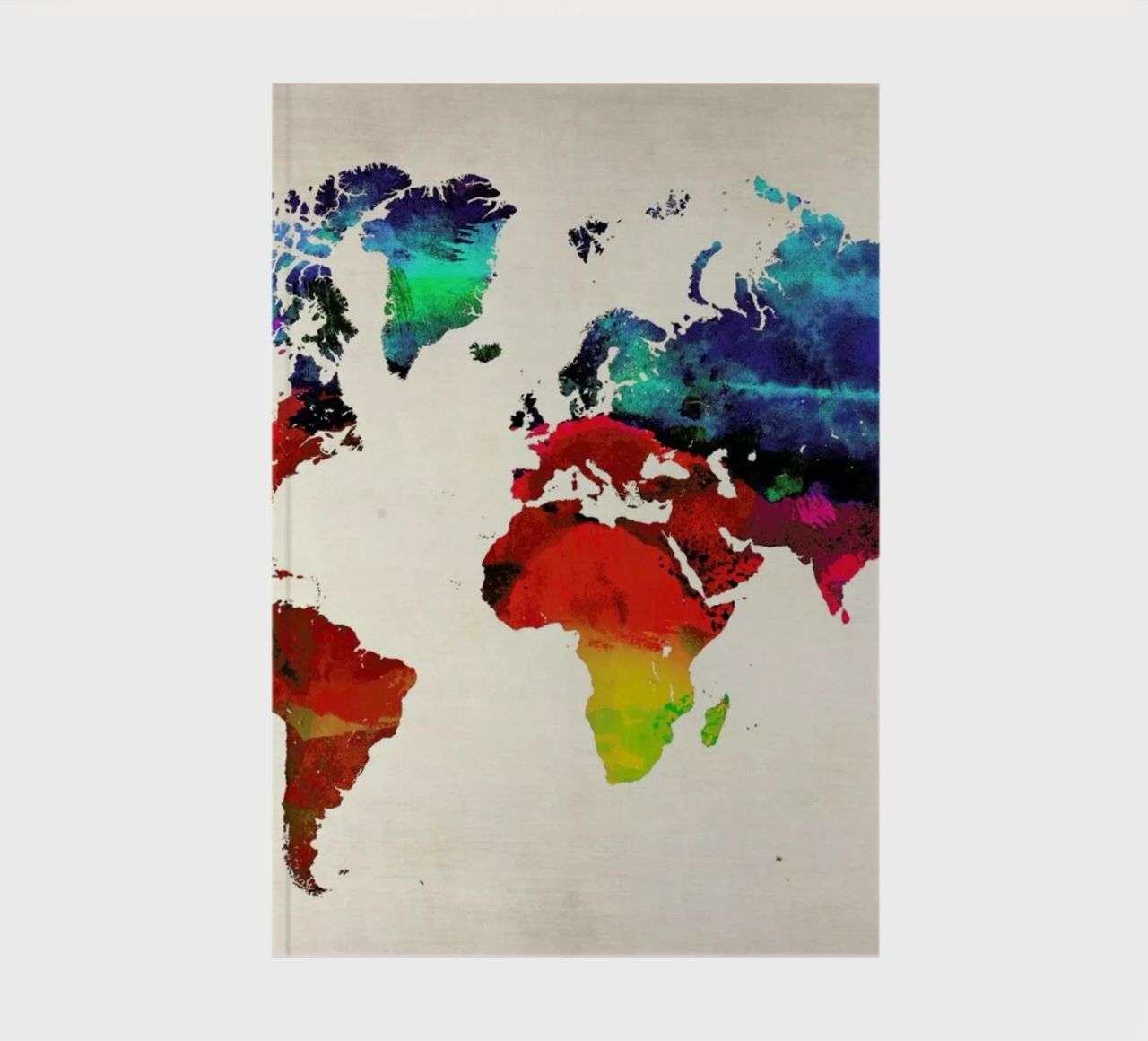 World Map notebook by Naxart