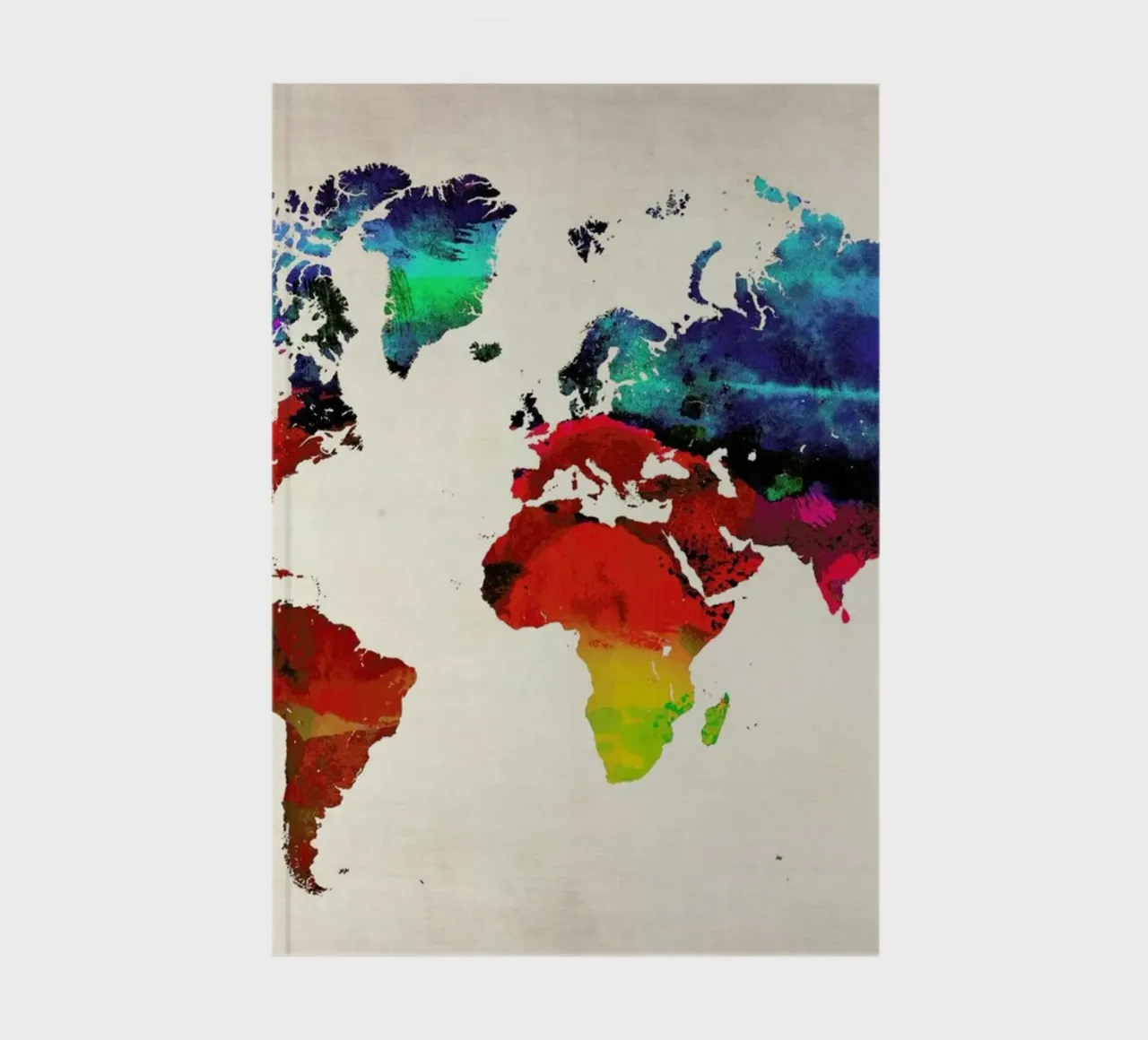 World Map carnet de notes de Naxart