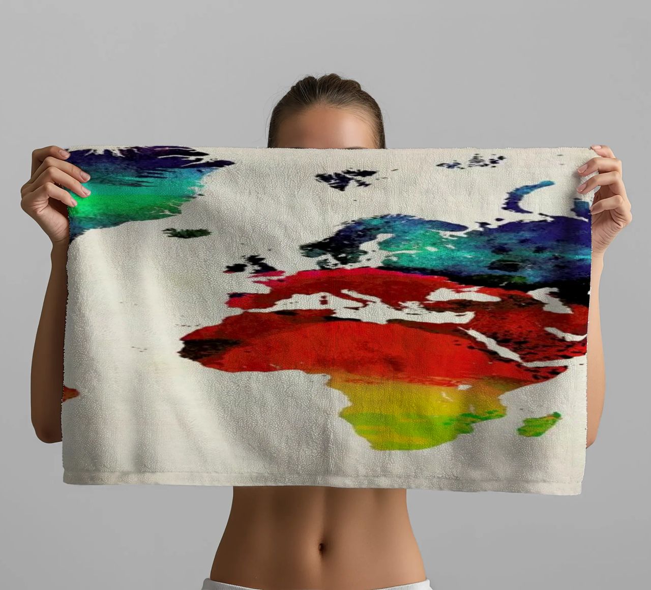 World Map Handtuch von Naxart
