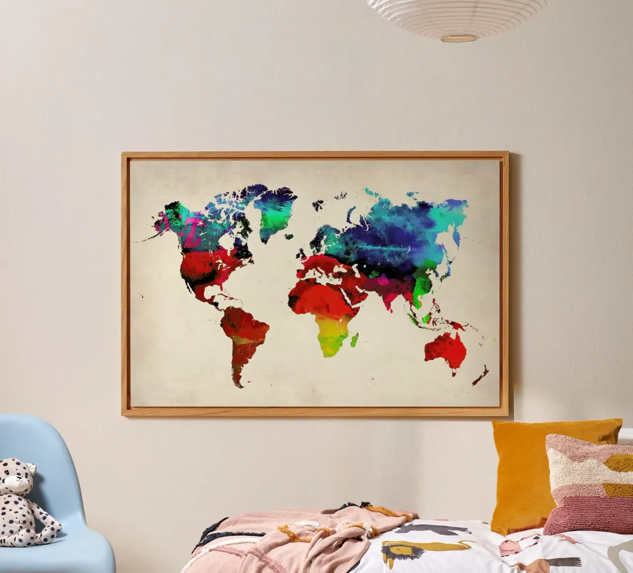 World Map alluminio dibond da Naxart