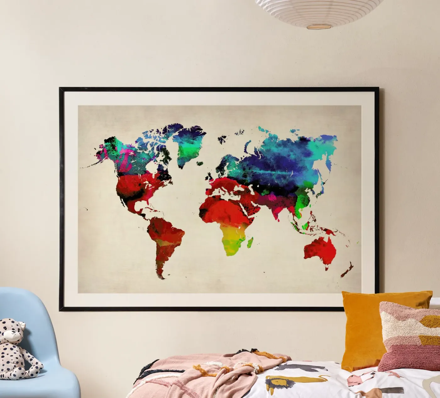 World Map Poster von Naxart
