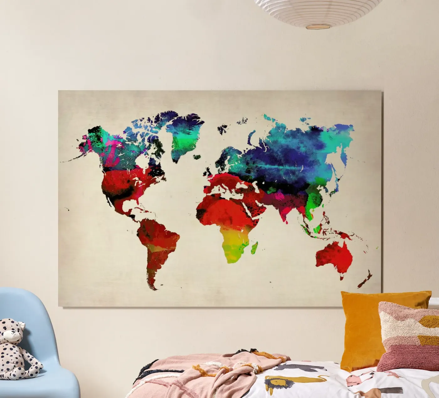 World Map Poster von Naxart