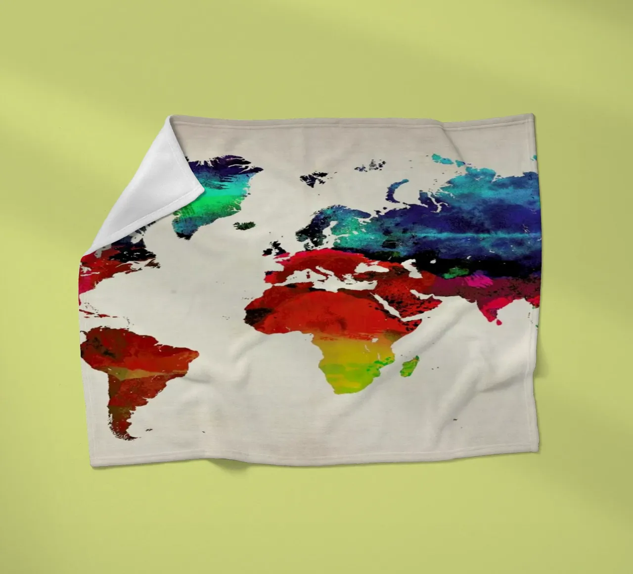 World Map fleecedeken van Naxart