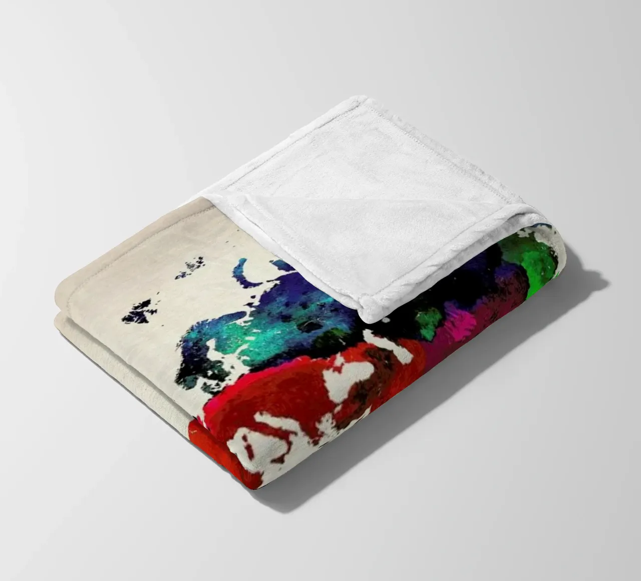 World Map fleecedeken van Naxart