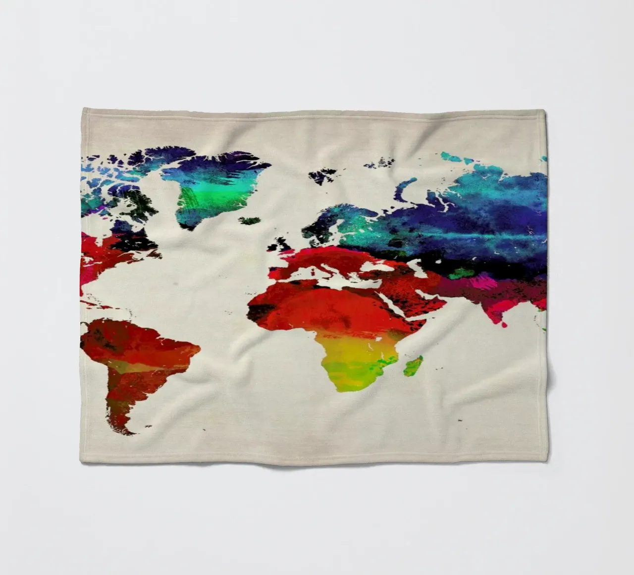 World Map fleecedeken van Naxart