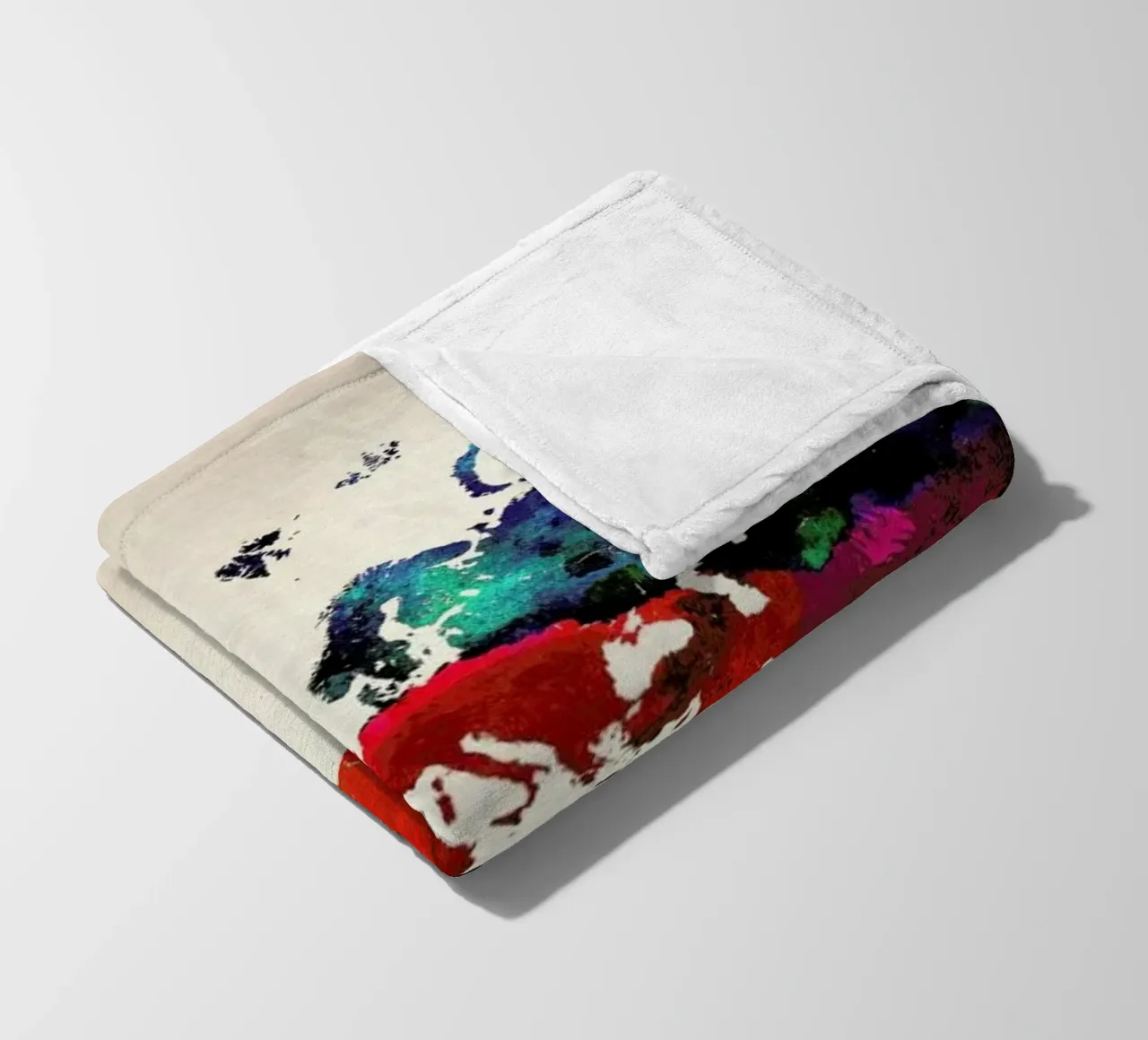 World Map fleecedeken van Naxart