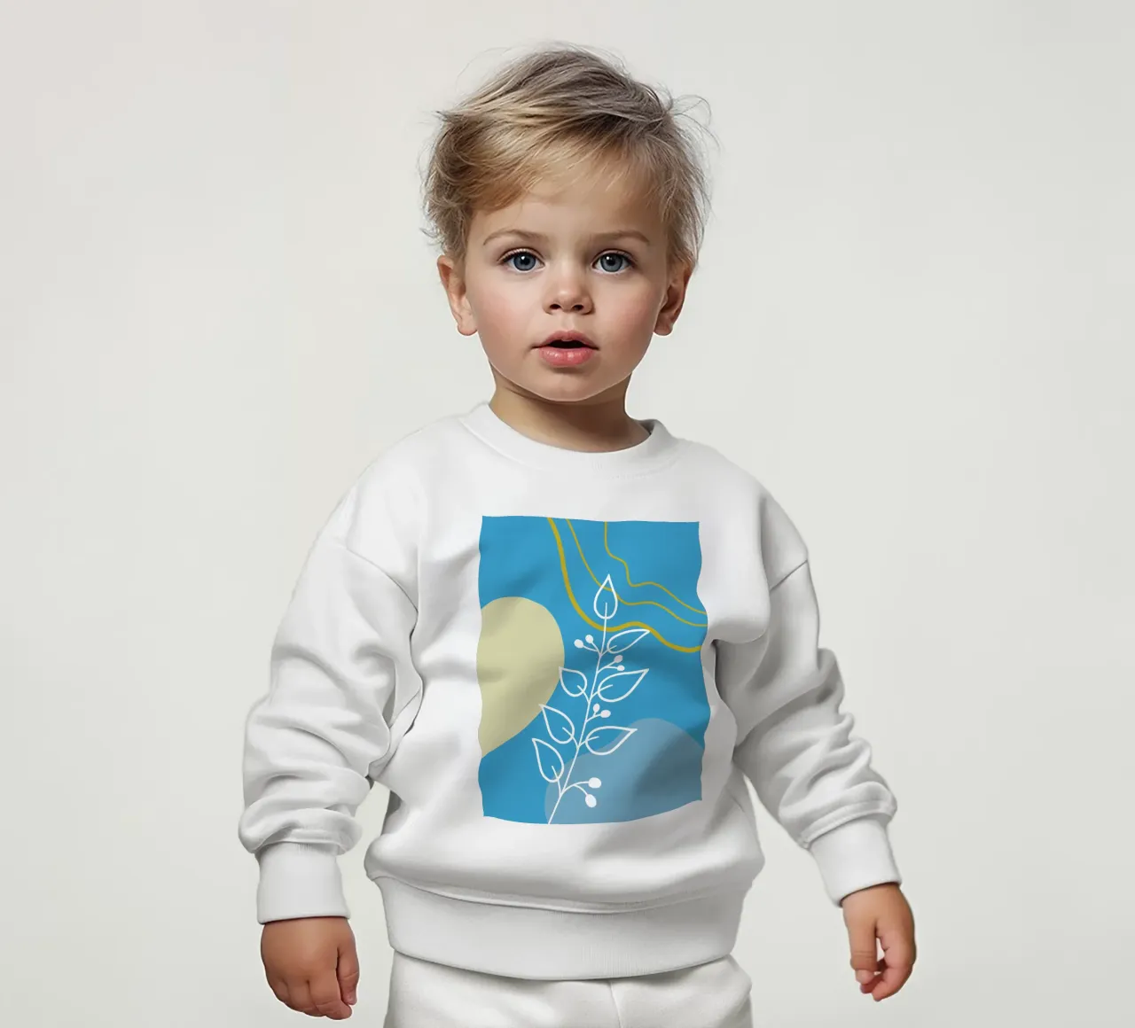 Minimalist botanical design felpa neonato da LisaArtes