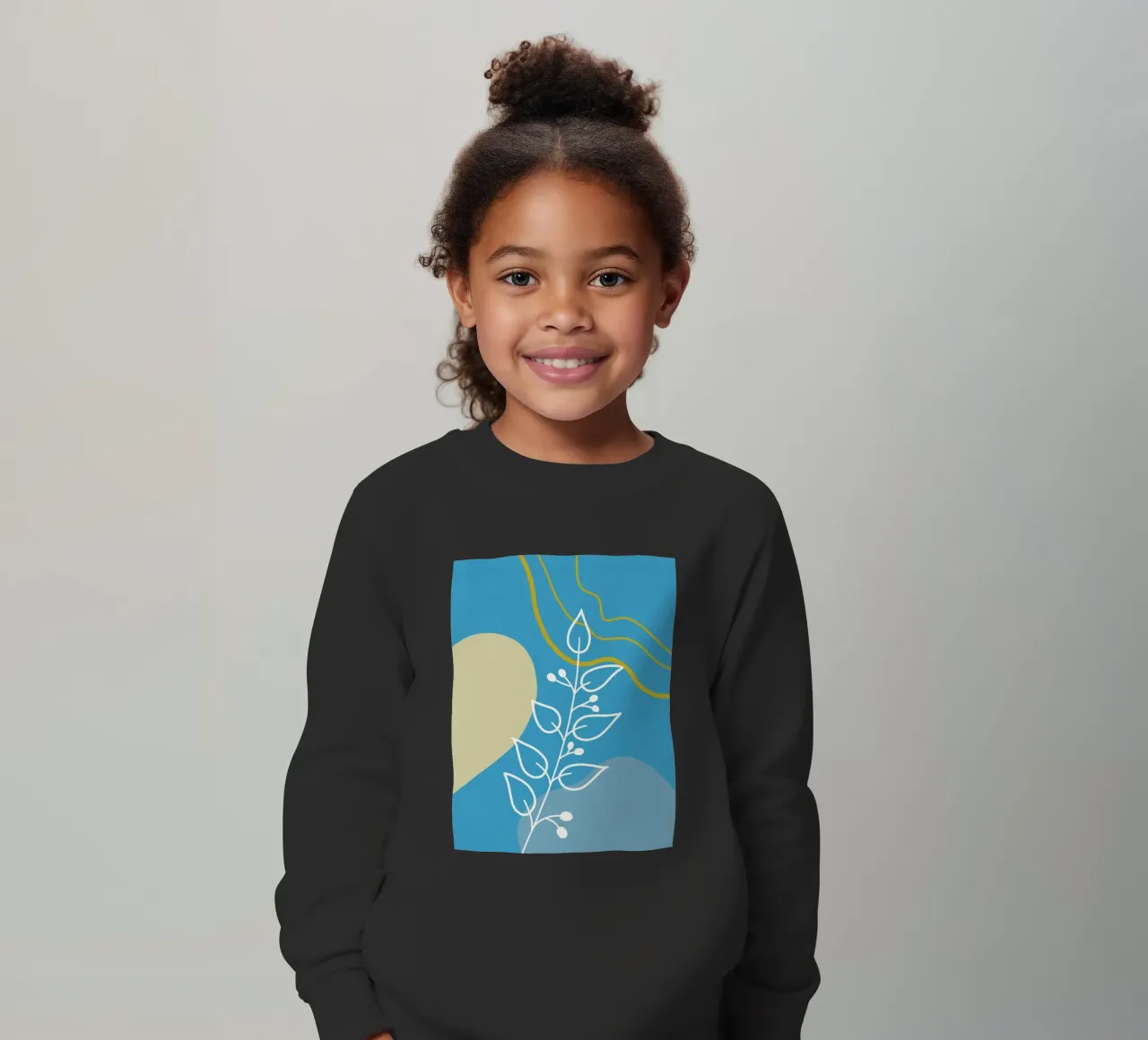 Minimalist botanical design felpa bambino da LisaArtes