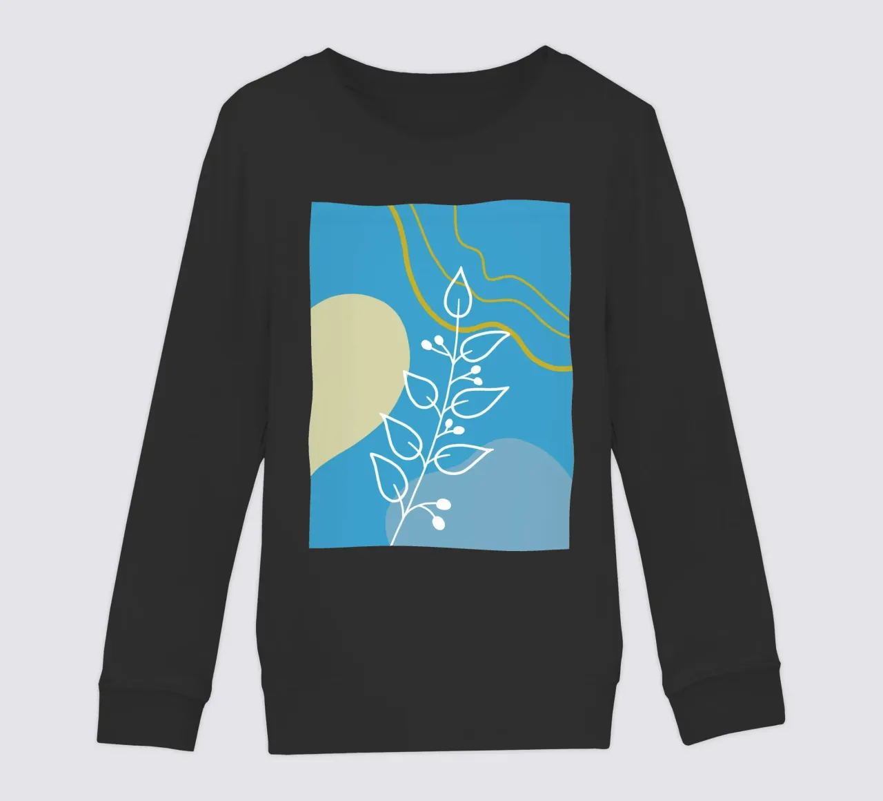 Minimalist botanical design felpa bambino da LisaArtes