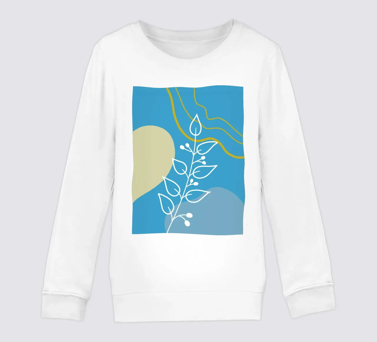 Minimalist botanical design felpa bambino da LisaArtes