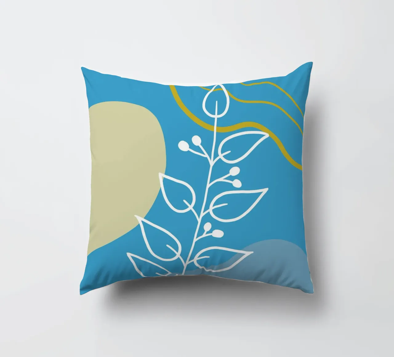 Minimalist botanical design cuscino da LisaArtes