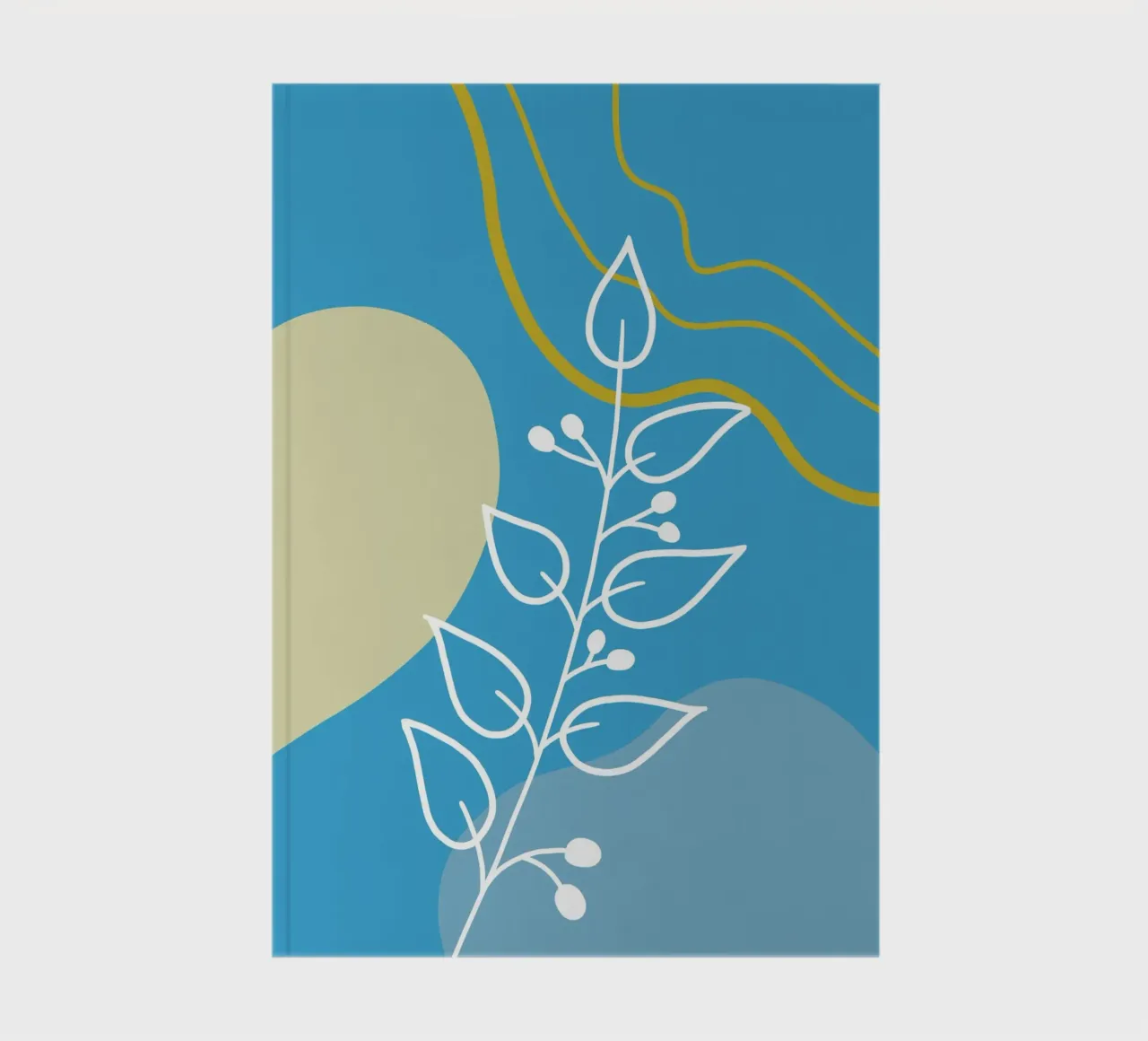 Minimalist botanical design notebook by LisaArtes