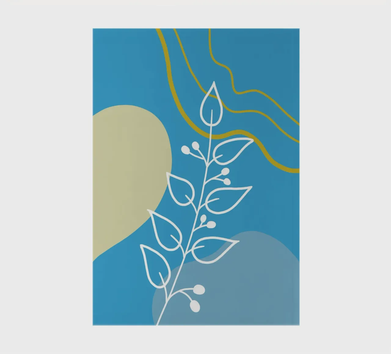 Minimalist botanical design notebook by LisaArtes