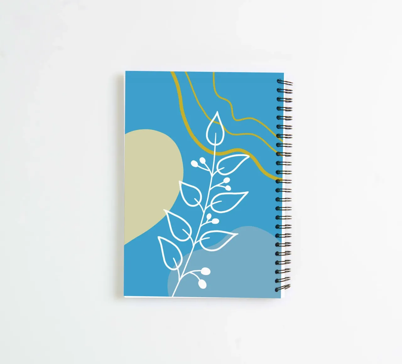 Minimalist botanical design diario ad anelli da LisaArtes