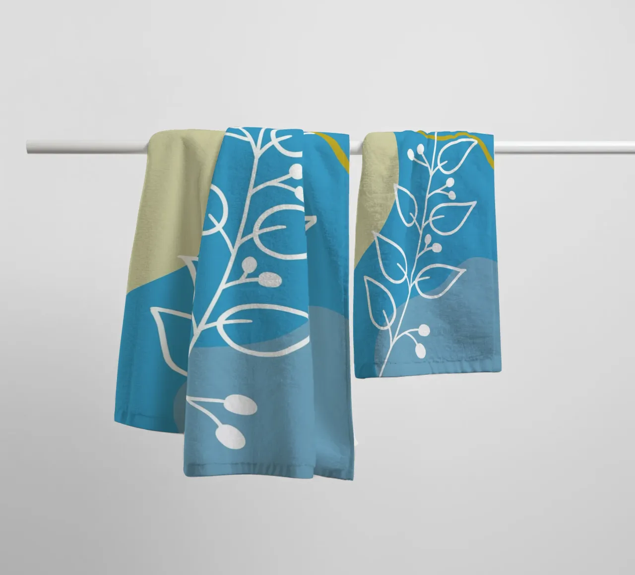 Minimalist botanical design asciugamano da bagno da LisaArtes