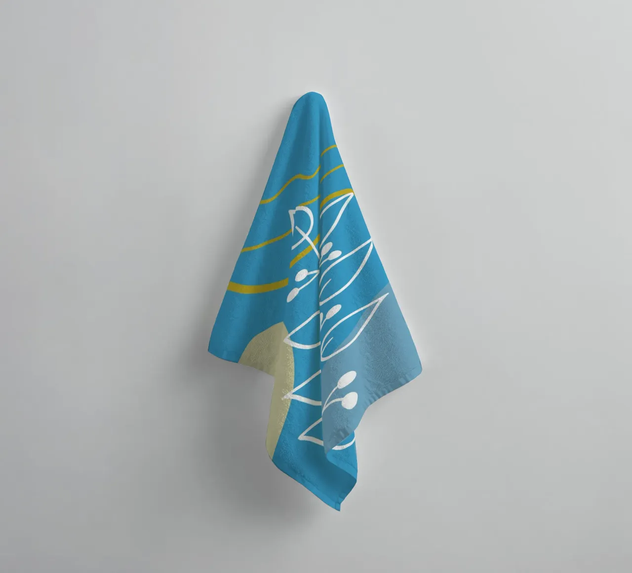 Minimalist botanical design asciugamano da bagno da LisaArtes