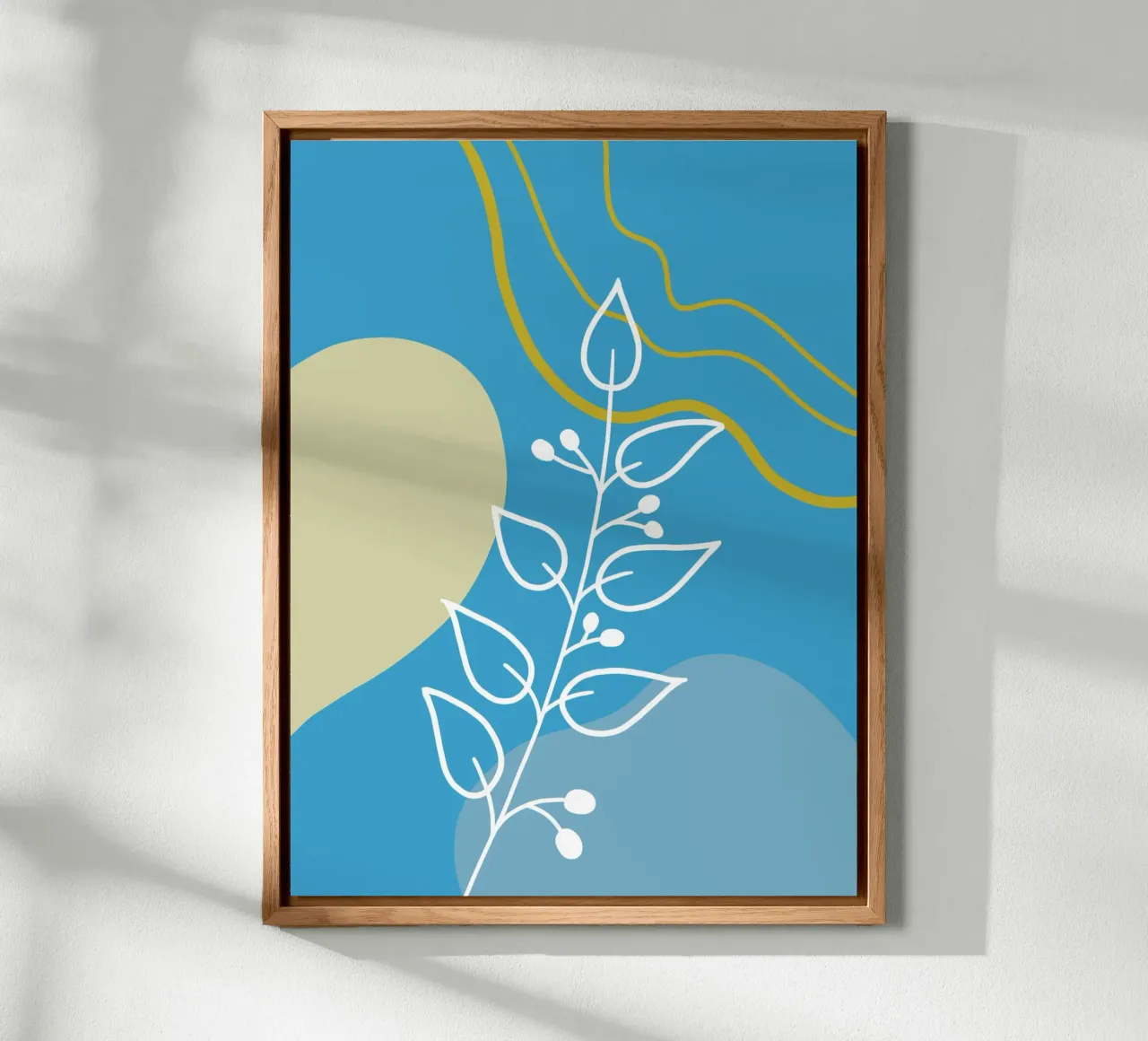 Minimalist botanical design alluminio dibond da LisaArtes