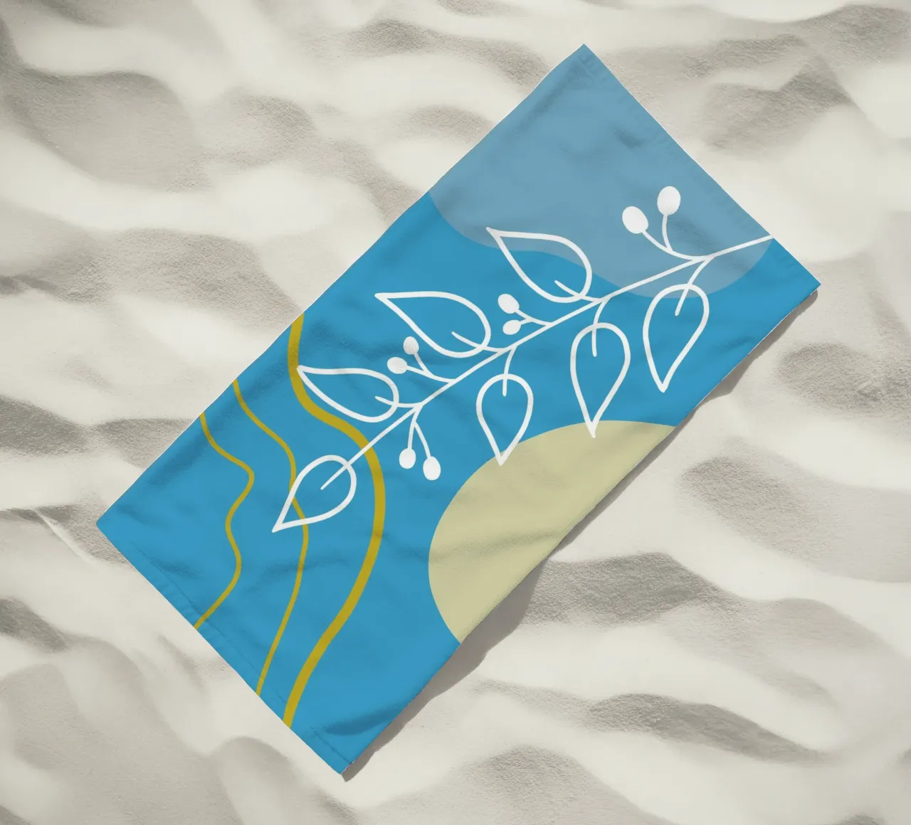 Minimalist botanical design telo mare da LisaArtes