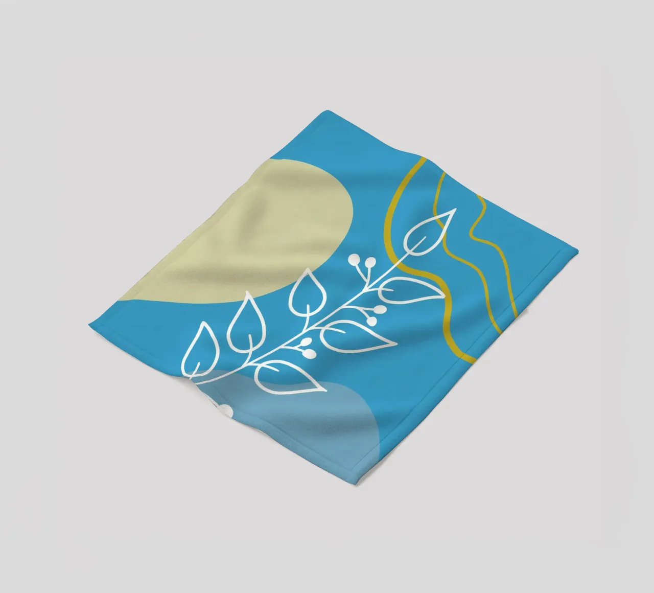 Minimalist botanical design coperta in pile da LisaArtes