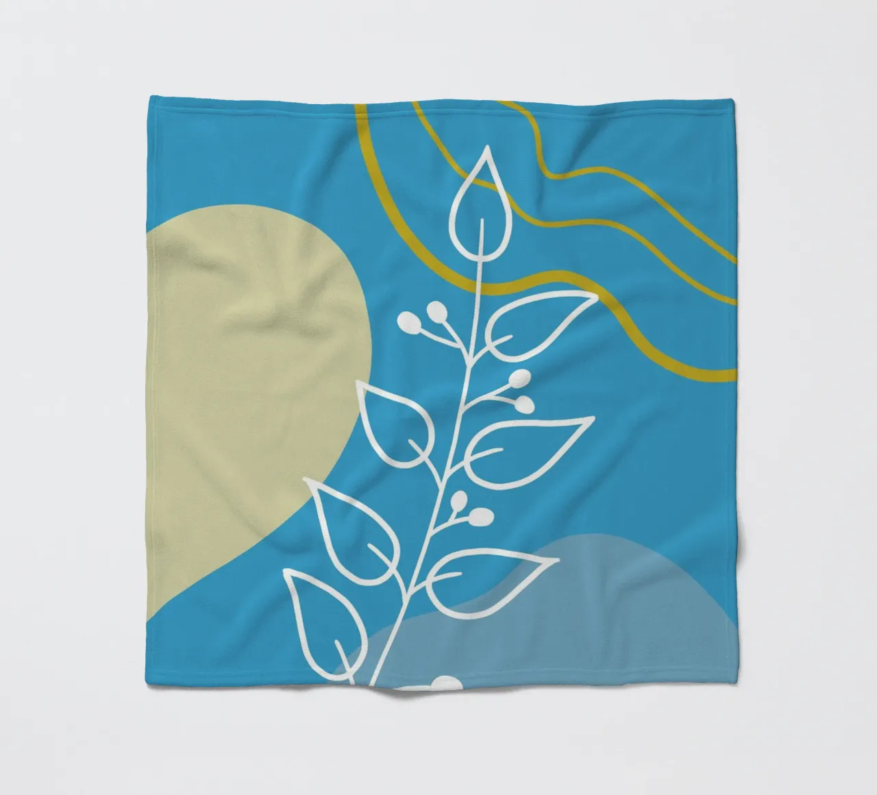 Minimalist botanical design coperta in pile da LisaArtes