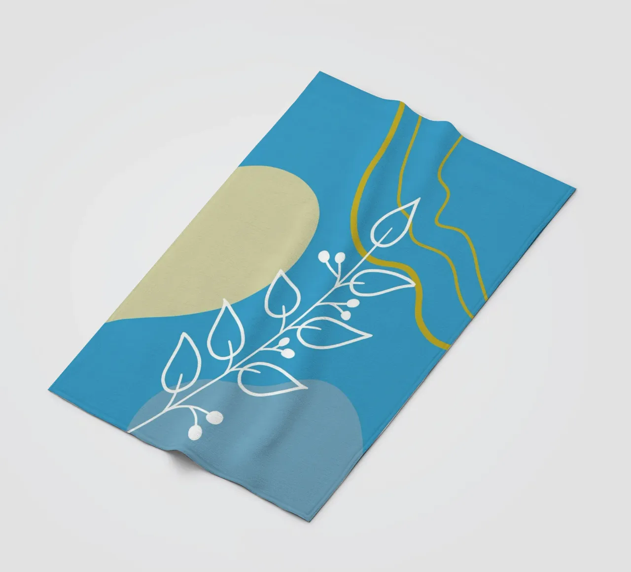 Minimalist botanical design coperta in pile da LisaArtes