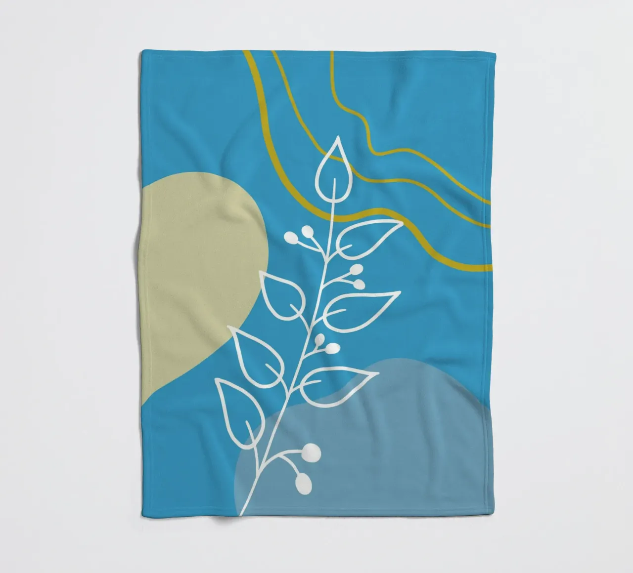 Minimalist botanical design coperta in pile da LisaArtes