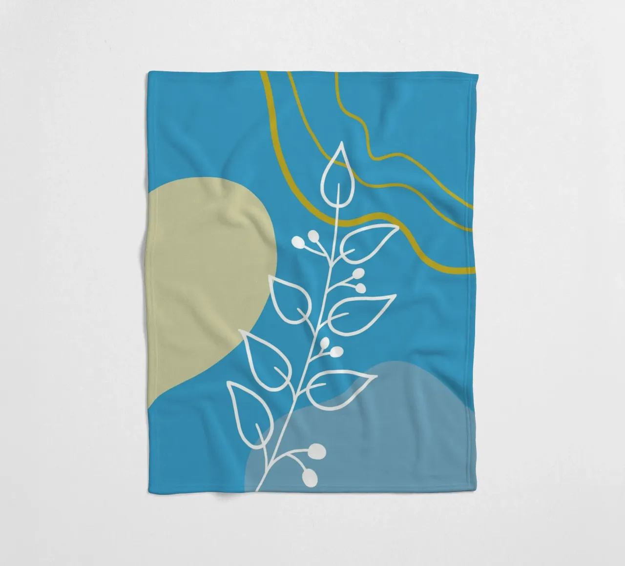 Minimalist botanical design coperta in pile da LisaArtes