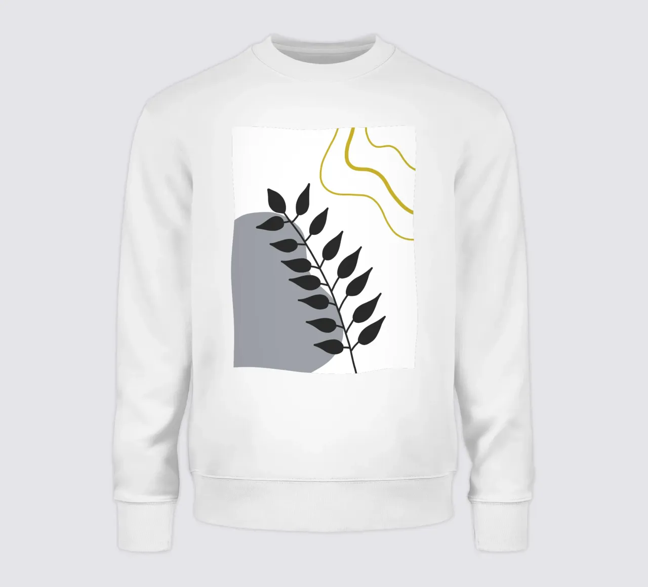 Branch and leaves dark sweatshirt van LisaArtes