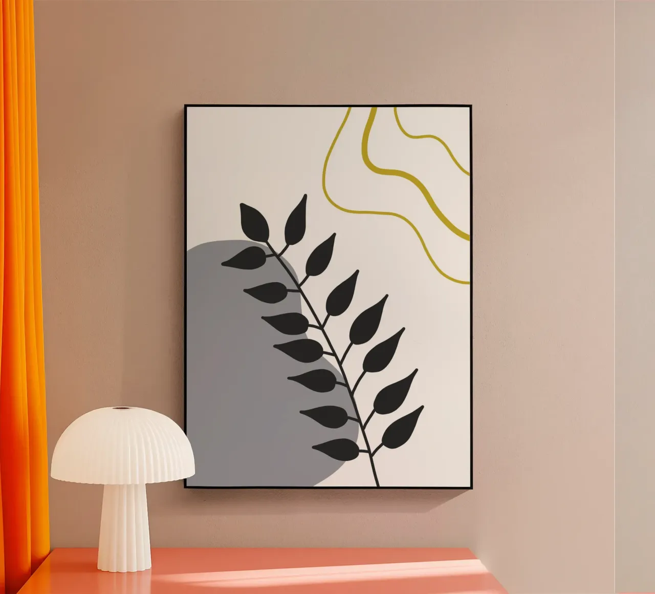 Branch and leaves dark plexiglass da LisaArtes