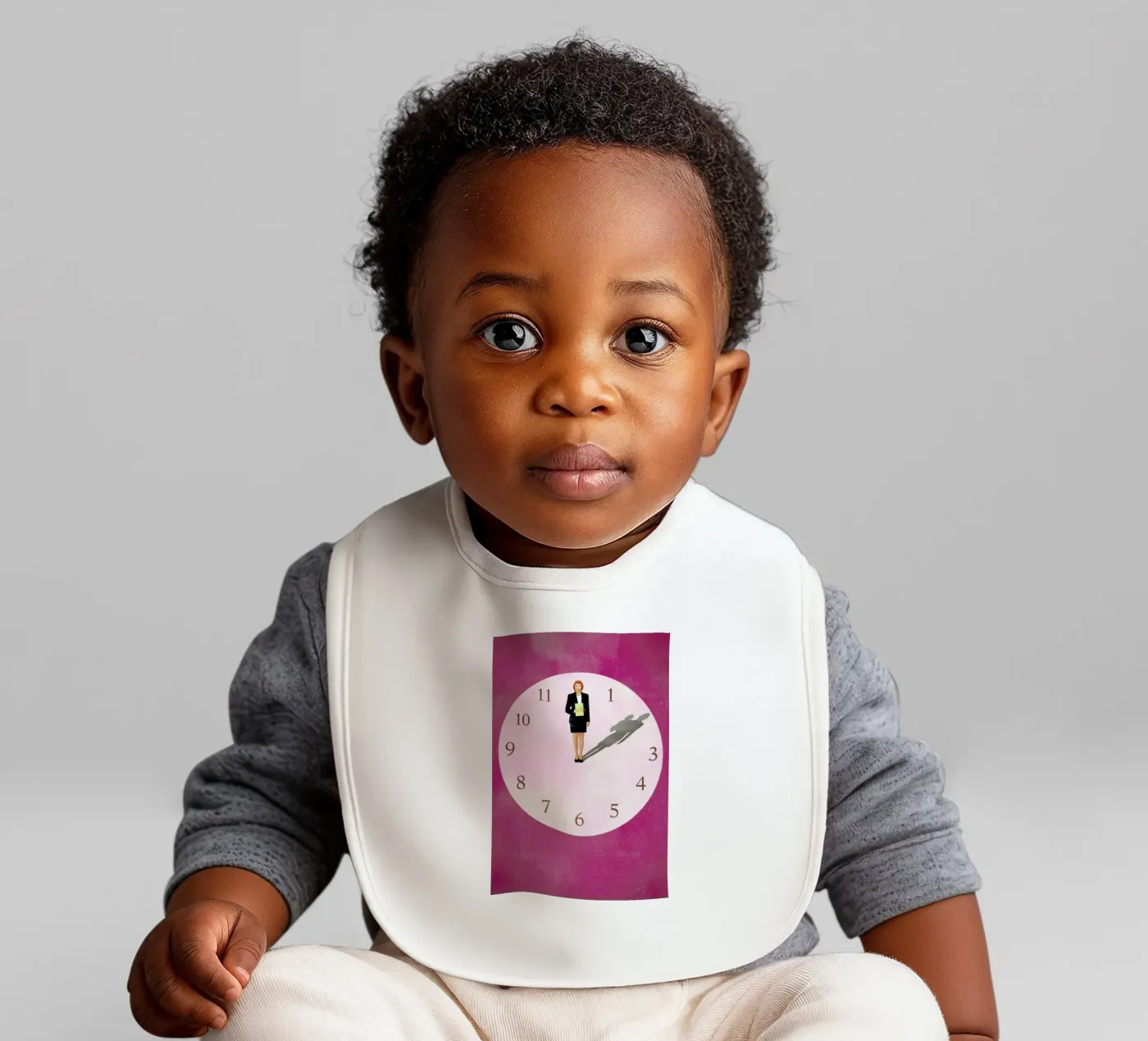 Lean In baby bib by Ellen Weinstein