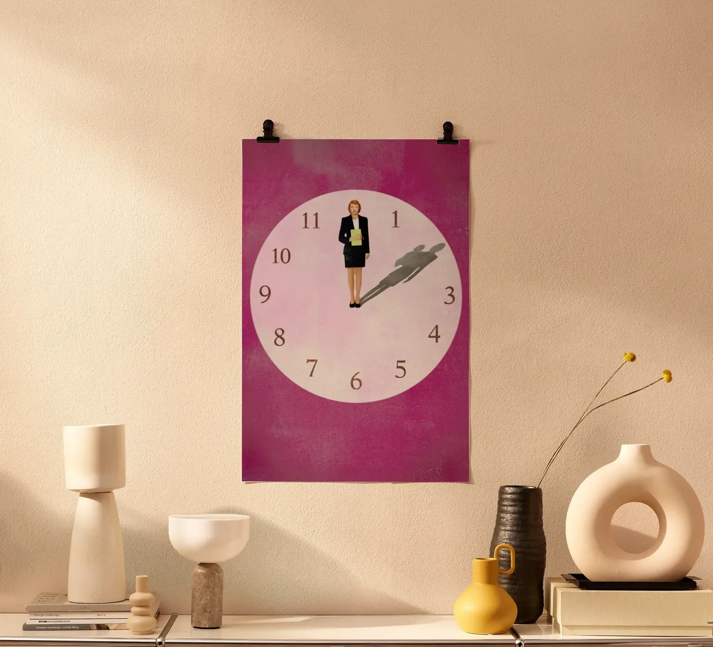 Lean In poster by Ellen Weinstein