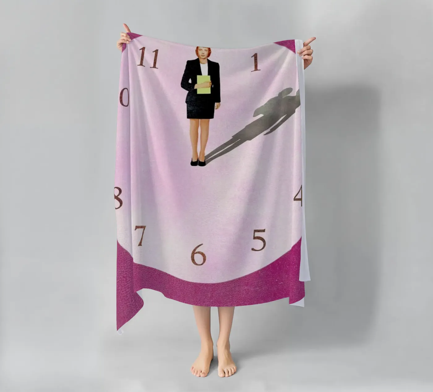 Lean In beach towel by Ellen Weinstein