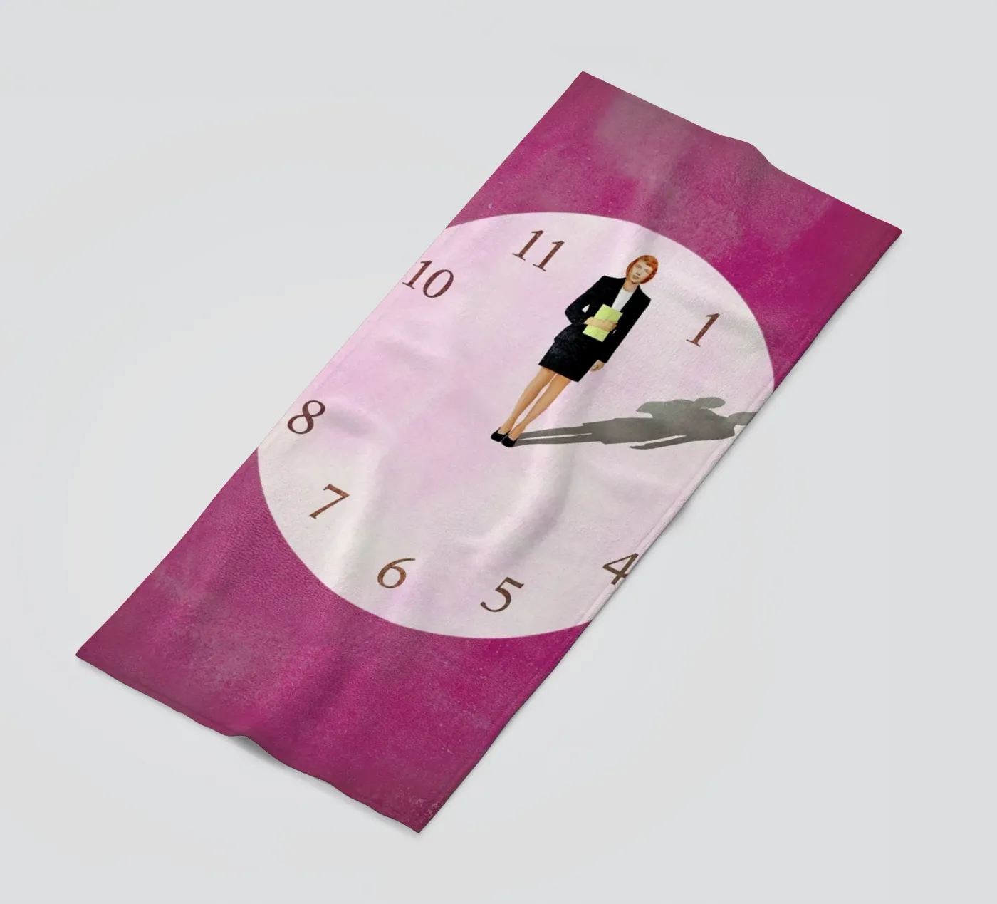 Lean In beach towel by Ellen Weinstein