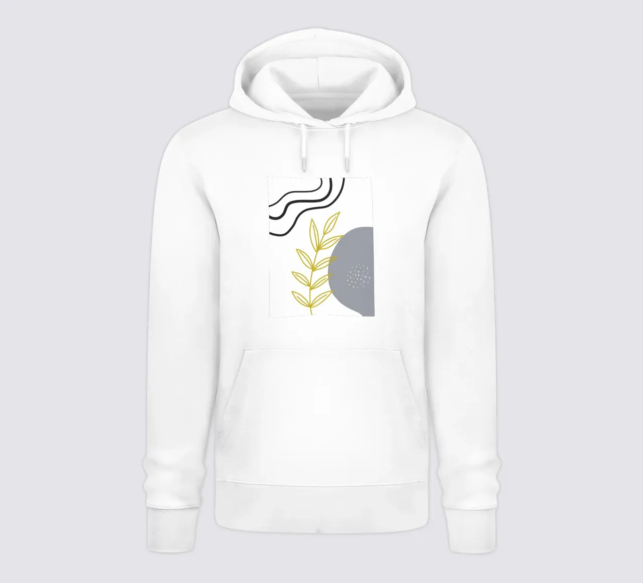 Gold leafy branch felpa con cappuccio da LisaArtes