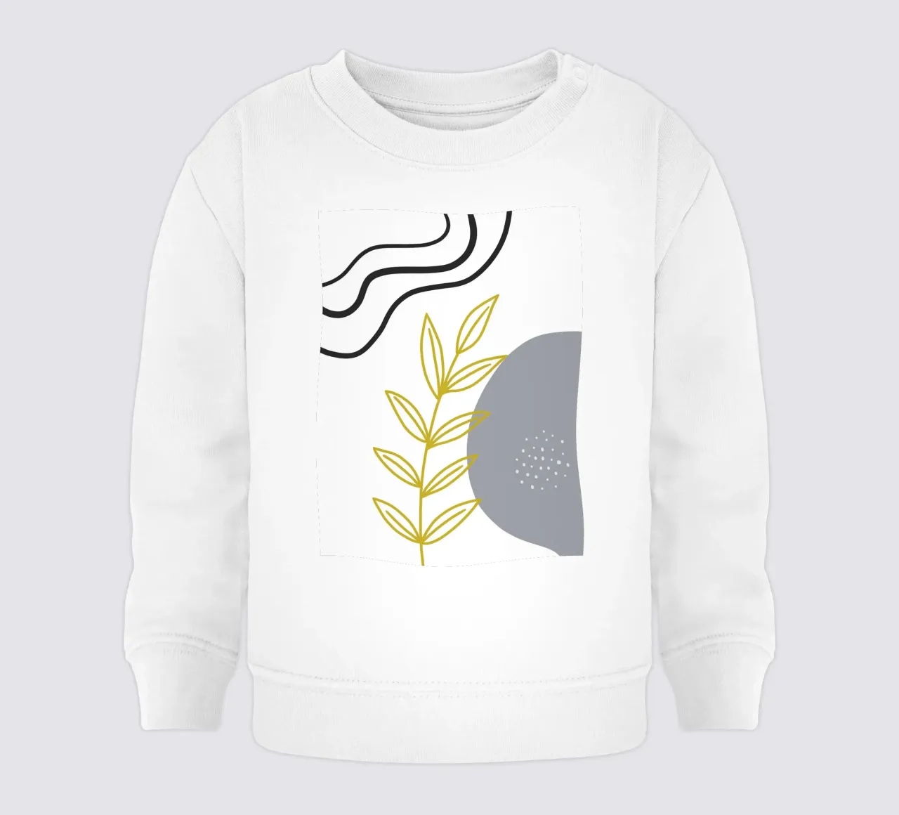 Gold leafy branch felpa neonato da LisaArtes
