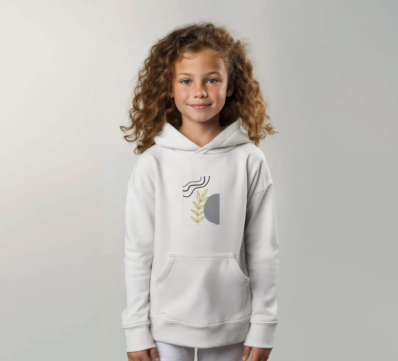 Gold leafy branch felpa bambino con cappuccio da LisaArtes